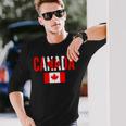 カナダ カナダの国旗 長袖tシャツ 長袖Tシャツ 彼への贈り物
