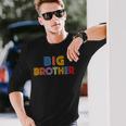 キッズ Big Brother Big Bro -Intage Retro Classic 長袖Tシャツ 彼への贈り物