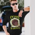 クライシス・オブ・アイデンティティキーウィ・バード・ラヴァー・ニュージーランド 長袖Tシャツ 彼への贈り物