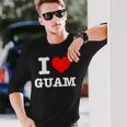 グアム I Love Guam 長袖Tシャツ 彼への贈り物