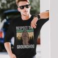 グラウンド・ホッグ Respect The Groundhog 長袖Tシャツ 彼への贈り物