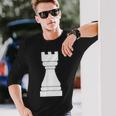 チェス、チェスの駒、ルーク、チェス愛好家、ギフト Chess 長袖Tシャツ 彼への贈り物