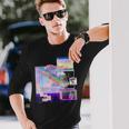 トリッピーサイバー美的ヴェイパーウェイヴインターネットクラシックアート 長袖Tシャツ 彼への贈り物