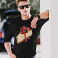 ベリー入りチーズケーキ 長袖Tシャツ 彼への贈り物