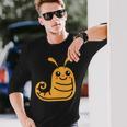 ユーモア ナメクジ 昆虫 かわいい ミニマリスト シンプル ナメクジ 長袖Tシャツ 彼への贈り物