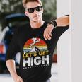 レトロヴィンテージスキー Let's Get High 長袖tシャツ 長袖Tシャツ 彼への贈り物