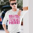 Bullyingtop Here ピンクシャツデー 長袖Tシャツ 彼への贈り物