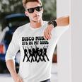 Disco Music It's In Myoul ヴィンテージ 70年代 ダンシング レトロダンス 長袖Tシャツ 彼への贈り物