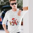 Dabbinganta Christmas おかしいdabサンタクロースクリスマス 長袖Tシャツ 彼への贈り物