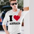 I Love Australia 長袖Tシャツ 彼への贈り物