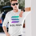 Solコインcryptocurrency 30ソラナ・テクノロジーolana 長袖Tシャツ 彼への贈り物