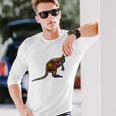アボリジニアート カンガルー。 長袖Tシャツ 彼への贈り物
