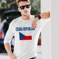 チェコ国旗 チェコ国旗 チェコ国旗 チェコlajka Ceske メンズ レディース 長袖Tシャツ 彼への贈り物