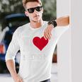 レッドハート I Lovehion 長袖Tシャツ 彼への贈り物