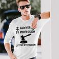 弁護士 法律 格言 法学者 デザイン 弁護士 長袖Tシャツ 彼への贈り物