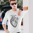 解剖学的に正しい人間の心臓tem Aorta Cardio 長袖Tシャツ 彼への贈り物