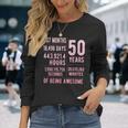 50歳の誕生日 男女 面白い 50歳 長袖Tシャツ 彼女への贈り物