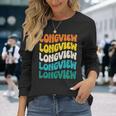 70S Longview 70年代のロングビュー 長袖tシャツ 長袖Tシャツ 彼女への贈り物
