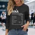 Ana Is My Name おもしろネームタグ 長袖Tシャツ 彼女への贈り物