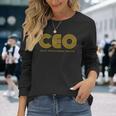 Ceo チーフエンターテインメントオフィサー 長袖Tシャツ 彼女への贈り物