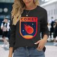 Comet コメット 宇宙 スノーボール 宇宙 トラベラー 隕石 コメット 長袖Tシャツ 彼女への贈り物