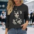 Creepy Bunny Rabbit Japanese Kawaii Manga Horror Goth Long Sleeve T-Shirt Gifts for Her