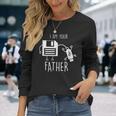 Cute & Usb Floppy Disk I Am Your Father Pun 長袖Tシャツ 彼女への贈り物