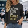 Garage Beer The Best Beer Drinking Mechanic Car Guy Vintage Long Sleeve T-Shirt Gifts for Her
