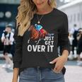 Just Get Over It 馬ショー ジャンピング乗馬 長袖Tシャツ 彼女への贈り物