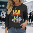 Lab Story Cute Science Laboratory Diagnostic Lab Week 2026 Long Sleeve T-Shirt Gifts for Her