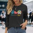 Peace Love Bingo Bingo Lover Leopard Print Heart Long Sleeve T-Shirt Gifts for Her