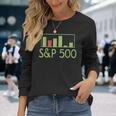S&P 500 アメリカ株インデックス証券取引知識財務 長袖Tシャツ 彼女への贈り物