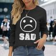Sad 季節 愛情障害 悲しみ うつ病 エモ パンク 長袖Tシャツ 彼女への贈り物