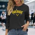 Sverige スウェーデン トレ クロナー スウェーデン ホリデー 長袖Tシャツ 彼女への贈り物