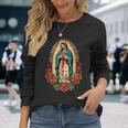 Virgen De Guadalupeirgen María Nuestraeñora De Guadalupe Camiseta de manga larga Regalos para ella