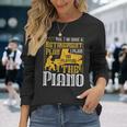Yes I Do Have A Retirement Plan I Plan The Piano 長袖Tシャツ 彼女への贈り物