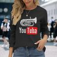 You Tuba 面白いマーチングバンド ヴィンテージ チューバ ユーフォニアム 長袖Tシャツ 彼女への贈り物