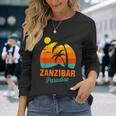 Zanzibar Palm Beach Tanzania Paradisourf Africa Maglietta a maniche lunghe Regalos para ella