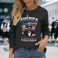 アメリカハッピー250 7月4日 独立記念日 長袖tシャツ 長袖Tシャツ 彼女への贈り物