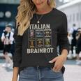 イタリアン・ブレインロット Italian Brainrot 長袖Tシャツ 彼女への贈り物