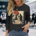イングリッシュスプリンガー・スパニエル 英語 スプリンガー スパニエル 犬 ラーメン 長袖Tシャツ 彼女への贈り物