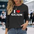 グアムアイハートグアムお土産i Love Guam 長袖Tシャツ 彼女への贈り物