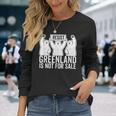 グリーンランドは非売品 シロクマ グリーンランド デンマーク 長袖Tシャツ 彼女への贈り物