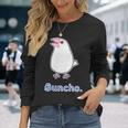 シロブンチョウ さん『トーク』白文鳥【どうぶつフレンズ】かわいい 動物 イラスト 長袖Tシャツ 彼女への贈り物