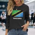 タンザニア国旗tシャツ 長袖Tシャツ 彼女への贈り物