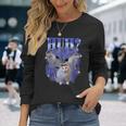 ハグ・バリー・キャット・ミーム面白い奇妙な海賊版特有のダンク・ミーム 長袖Tシャツ 彼女への贈り物