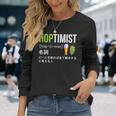 ビール 酒 面白いtシャツ Hoptimist 英語 辞書 飲み おもしろ 飲み会 酒好き メンズ ネタ 服 長袖Tシャツ 彼女への贈り物