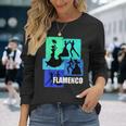 フラメンコダンサー用フラメンコtシャツ レトロメンズフラメンコ 長袖Tシャツ 彼女への贈り物