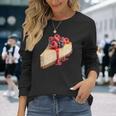 ベリー入りチーズケーキ 長袖Tシャツ 彼女への贈り物