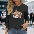 ラーメン寿司キャバリア・キング・チャールズ・スパニエル犬 長袖Tシャツ 彼女への贈り物